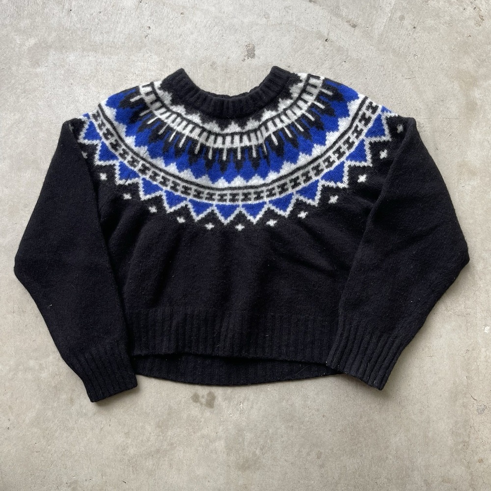 Polo Ralph Lauren Knit Sweater Southwestern Aztec Wool Women's Size Small Petite